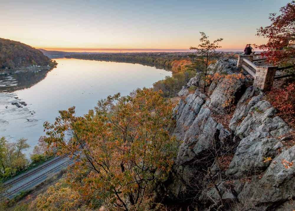 Mountain cliffside views in South Central PA